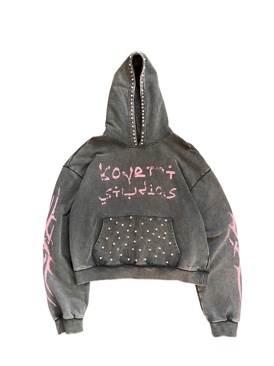 Grey "Bedazzled" Hoodie